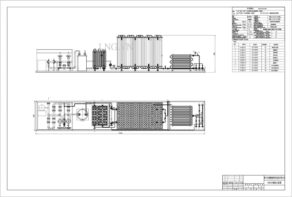 LNG regasification unit drawing