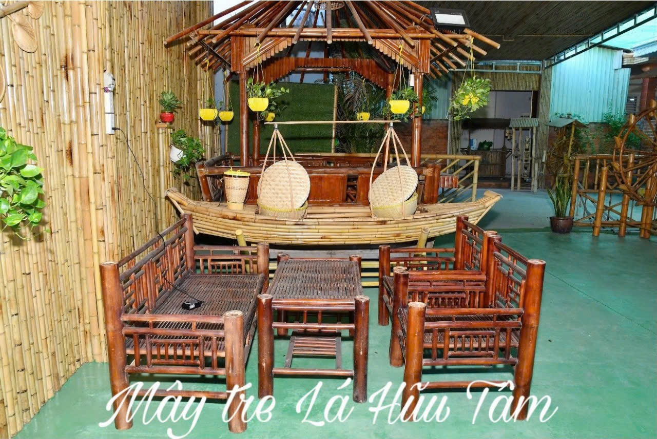 Bamboo table and chairs