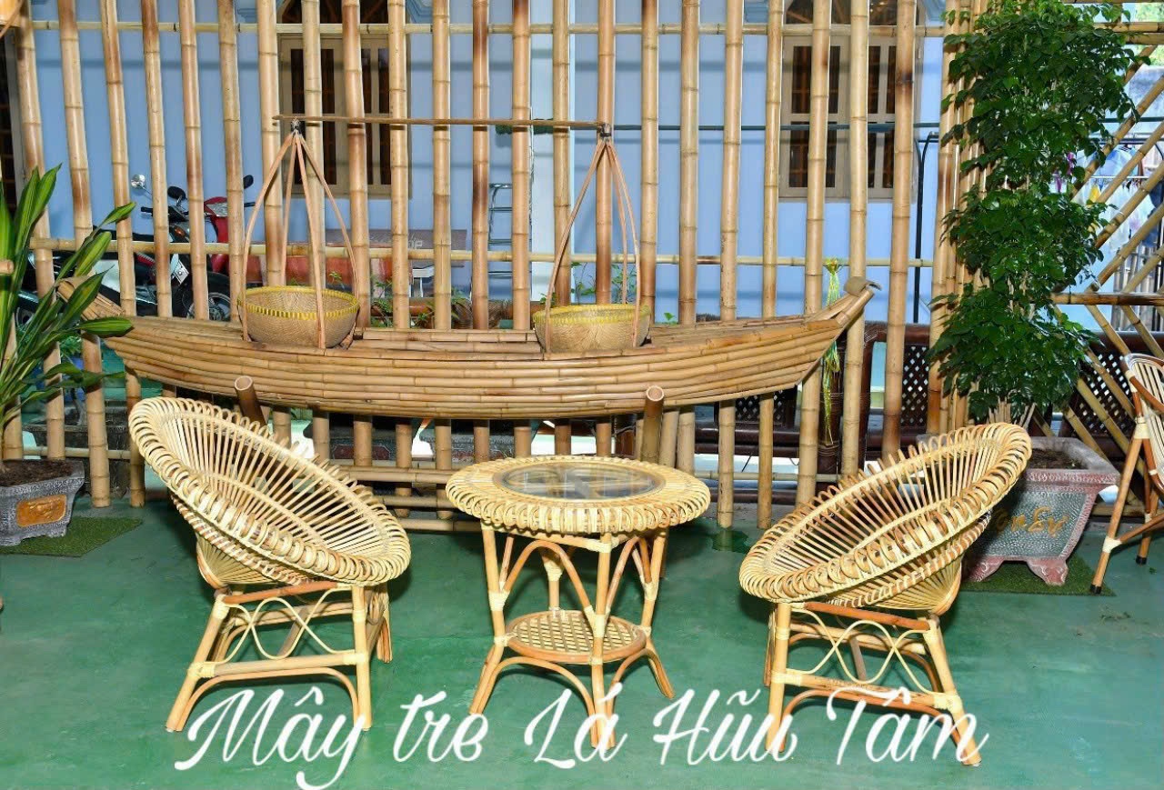 Rattan table and chairs