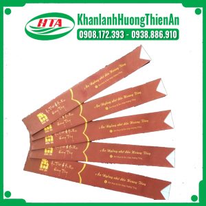Customized chopstick wrappers for Hoang Tong restaurant