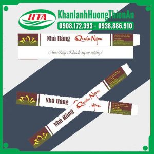 Customized chopstick wrappers for Quan Ngon restaurant