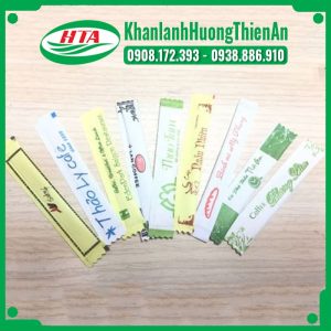 Customized toothpick wrappers for coffee shops