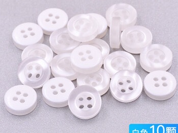 Shirt plastic button