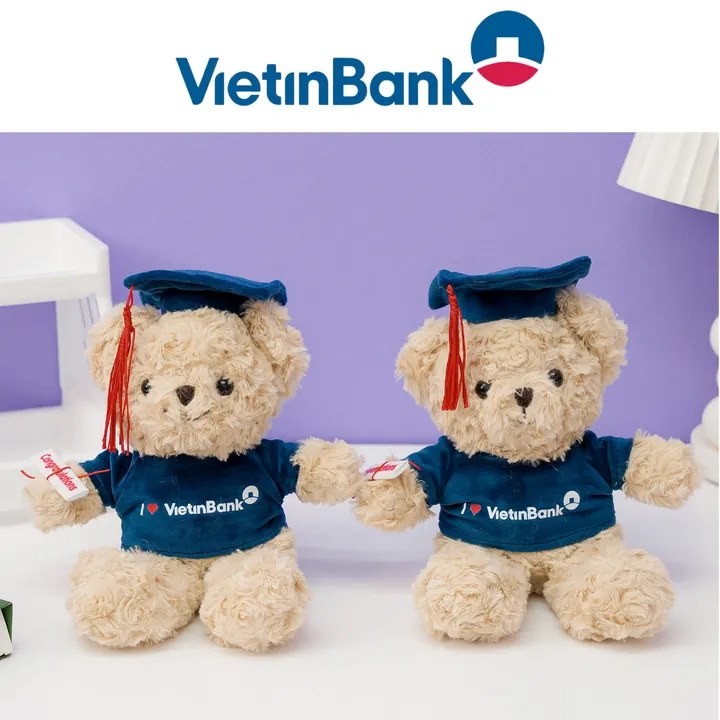Custom Logo Graduation Teddy Bear