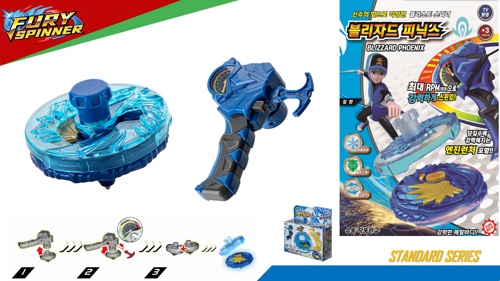 Spin blade burst toy