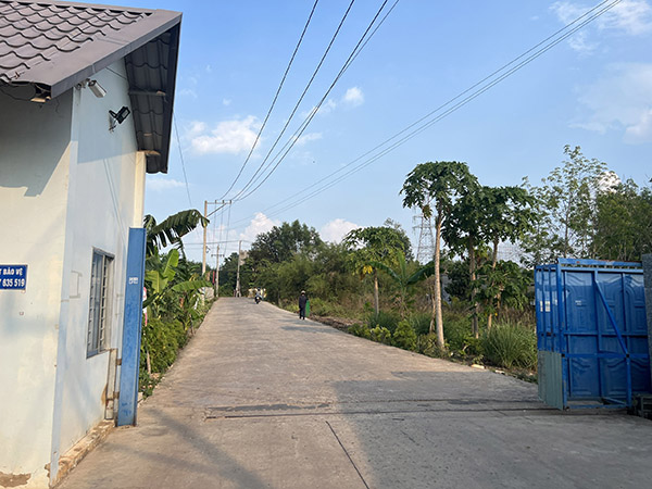 Main gate and drivers cabin