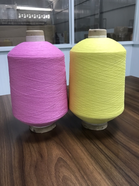 DTY dyed nylon & polyester yarn