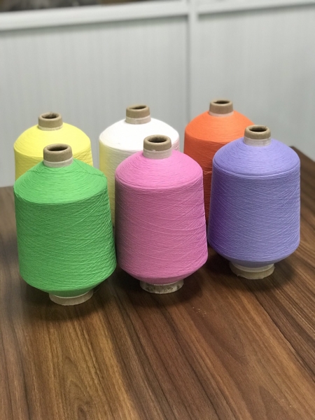 DTY dyed nylon & polyester yarn