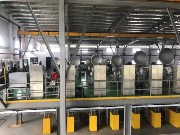 Polyester yarn dying process