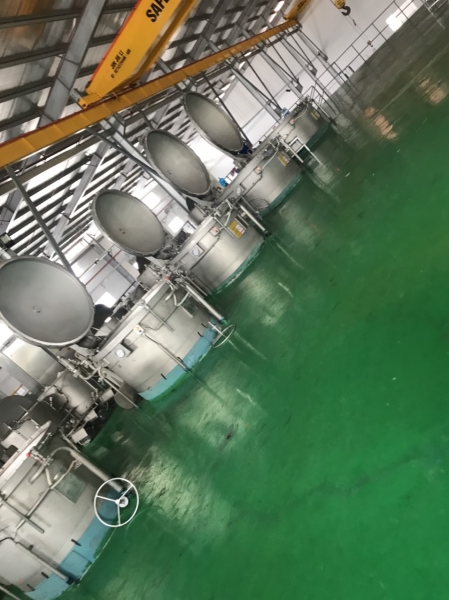 Polyester yarn dying process
