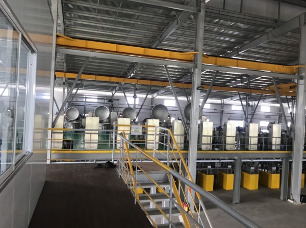 Polyester yarn dying process