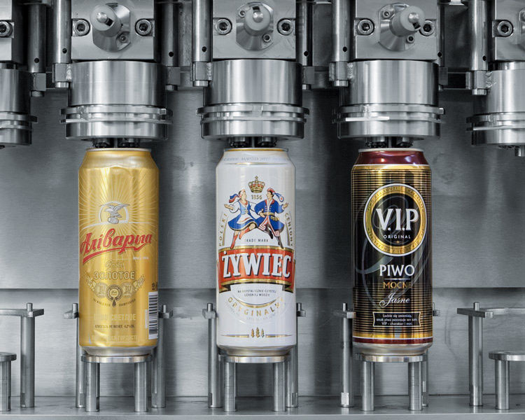 Canned beer filling line