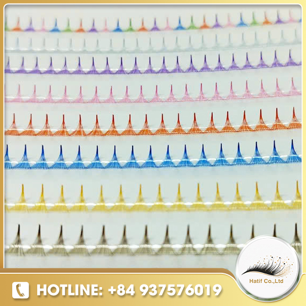Color fan lash