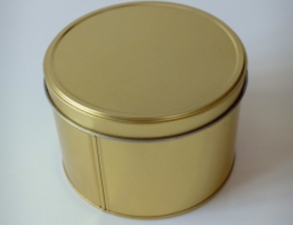 Round tin box