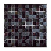 Decorative glass tile