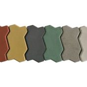 Zig zag glossy paver tile