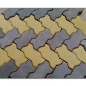 Zig zag concrete paver tile