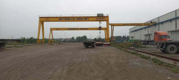 Production yard no. 2 (An Hong gantry crane yard) – 10,000 m²