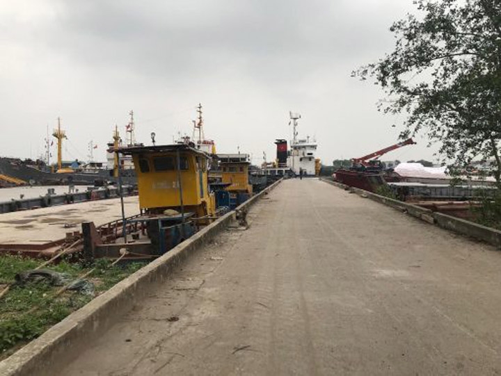Outdoor assembly and fabrication yard (workshop No. 1)