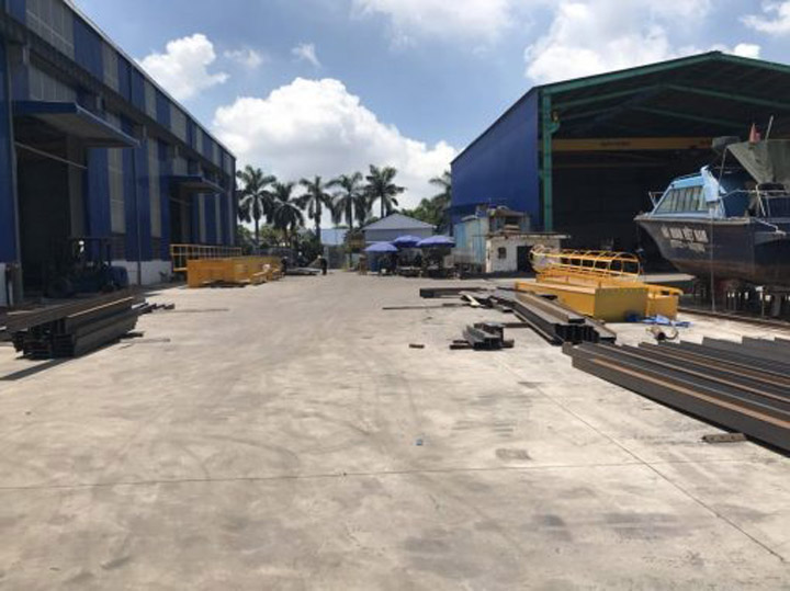 Outdoor assembly and fabrication yard (workshop No. 1)