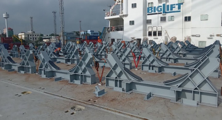 Specialized ship transportation support structures
