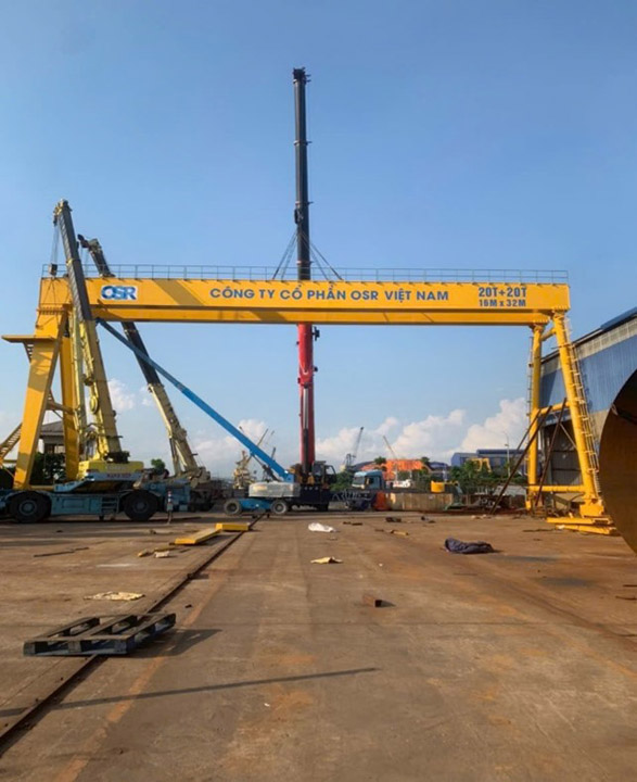Installation of a gantry crane system for OSR company