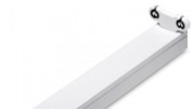 Double tube lamp holder 60cm without angle reflector