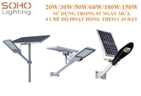 Street light - separated solar panel