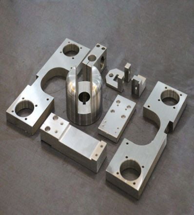 Machine parts with fixtures