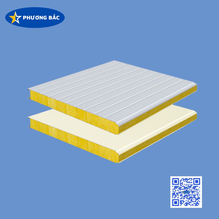 Glass wool panel