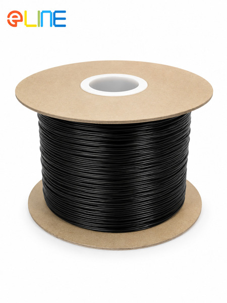 Black plastic-coated twist ties 100m