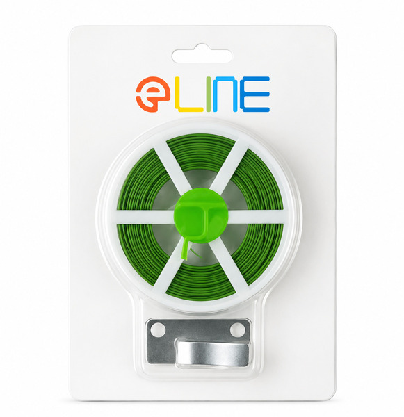 Plastic-coated twist tie spools 20m
