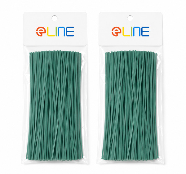 Custom plastic-coated twist tie spools