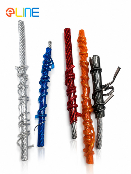 Custom colored plastic-coated twist ties
