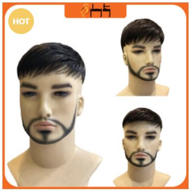 Fashionable slanted men toupee