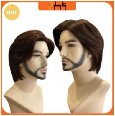 Toupee with two long bangs