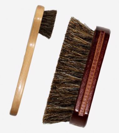 Leather cleaning brush