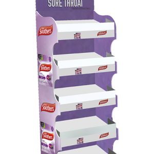 Paper display shelf