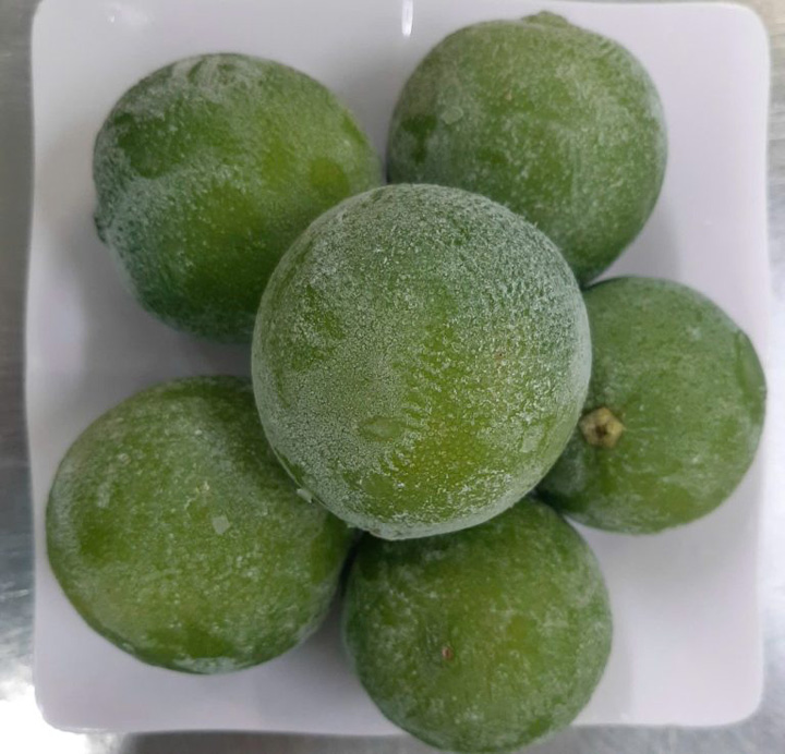Frozen whole lime