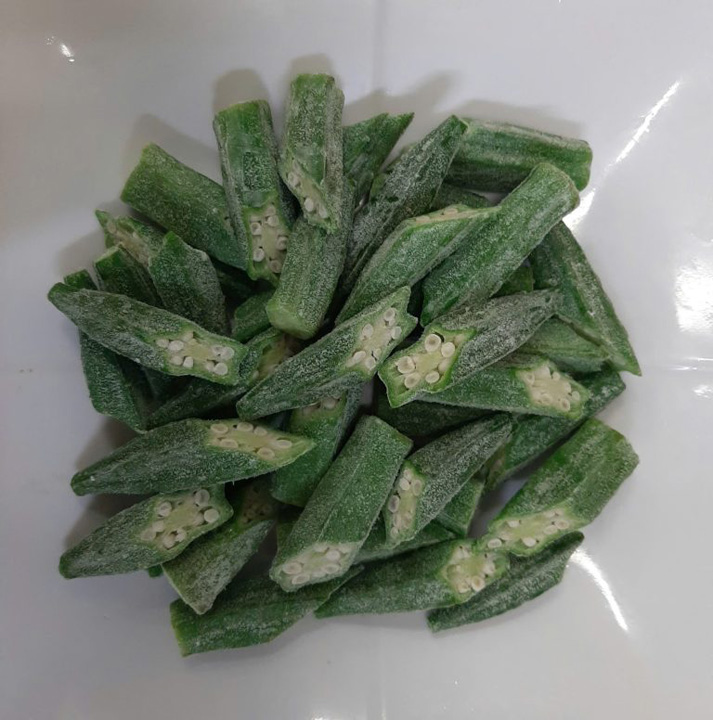 Frozen okra