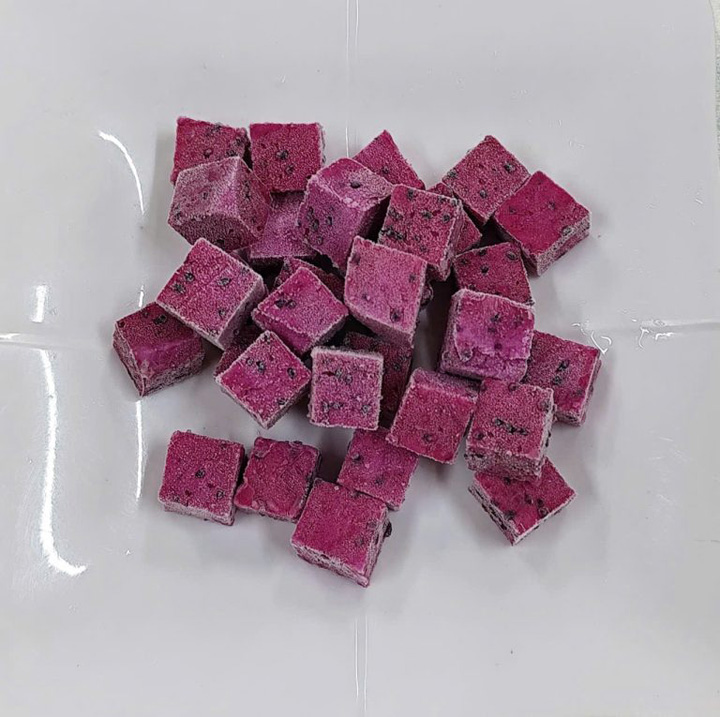 Frozen red dragon fruit