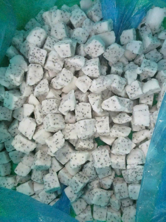Frozen white dragon fruit