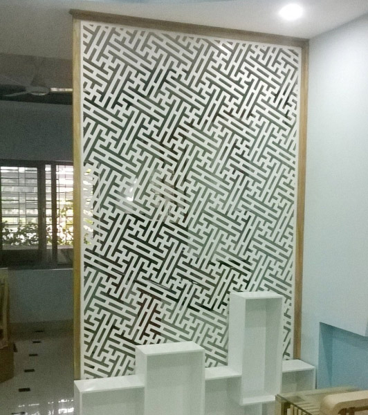CNC pattern cutting for partitions