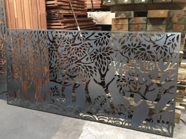 CNC pattern cutting for partitions