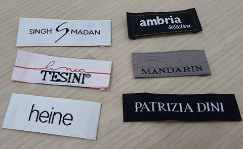 Woven label printing