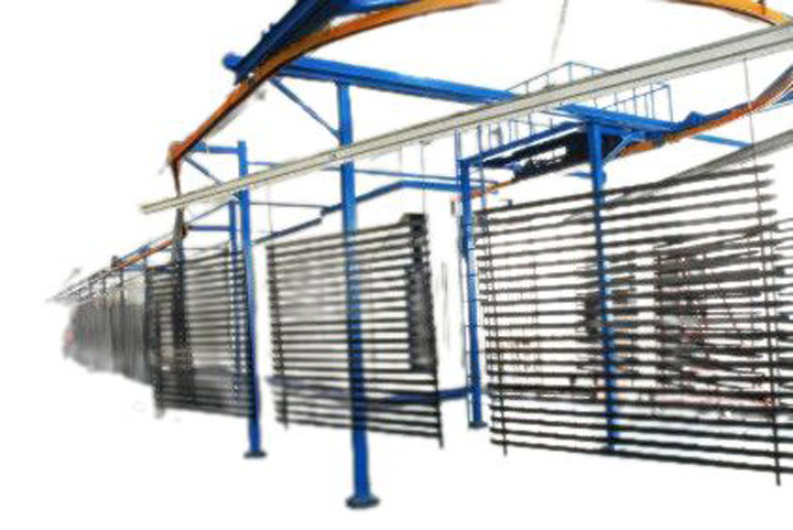 Powder coating line