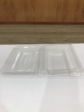 Disposable plastic folding box