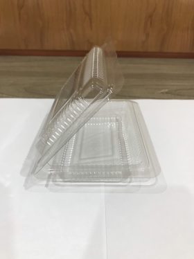 Disposable plastic folding box