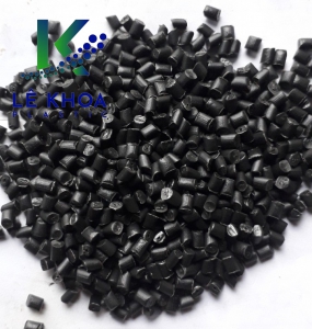 Black HDPE plastic pellets
