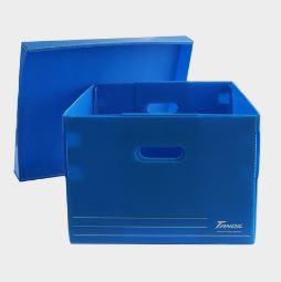 PP corrugated box with removable lid
